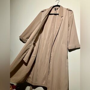 Divided Women's ultra-thin unlined Tan Trench Coat